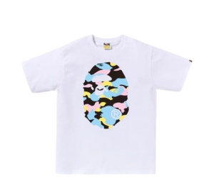 Buy Bape Multi Camo Big Ape Head Tee White at Sasom – Authentic and Ready to Ship