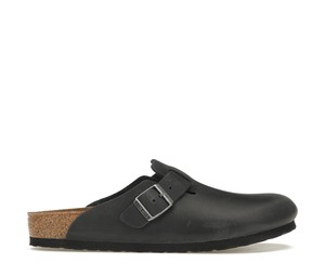 Buy Birkenstock Boston Oiled Leather Black at Sasom – Authentic and Ready to Ship