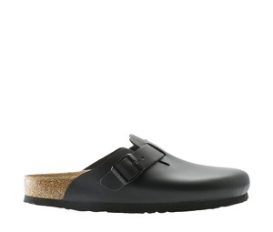 Buy Birkenstock Boston Natural Leather Black at Sasom – Authentic and Ready to Ship