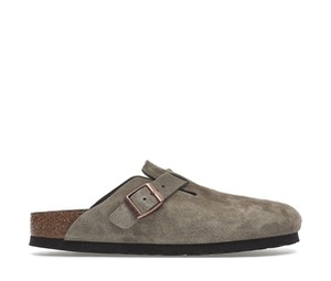 Buy Birkenstock Boston Soft Footbed Suede Taupe (Narrow Fit) at Sasom – Authentic and Ready to Ship