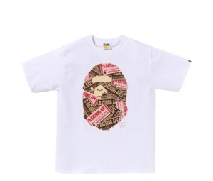 Buy BAPE Chocolate Ape Head Tee White at Sasom – Authentic and Ready to Ship