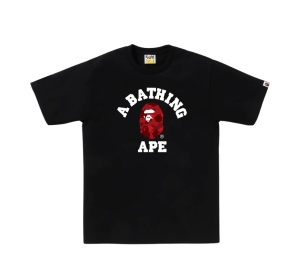 Bape x Sanrio Characters Hello Kitty College Mini Tee Black (Women's)