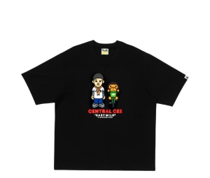 Buy Bape x Spotify x SYNA Central Cee Baby Milo Tee Black at Sasom – Authentic and Ready to Ship
