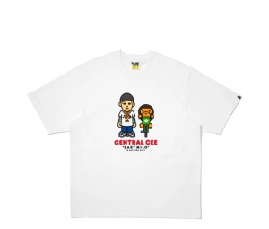 Buy Bape x Spotify x SYNA Central Cee Baby Milo Tee White at Sasom – Authentic and Ready to Ship