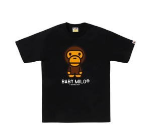 Buy Bape Baby Milo Tee Black at Sasom – Authentic and Ready to Ship