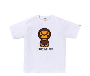 Buy Bape Baby Milo Tee White at Sasom – Authentic and Ready to Ship