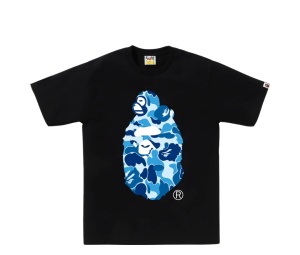 Buy BAPE Abc Camo Milo on Big Ape Tee Black Blue at Sasom – Authentic and Ready to Ship