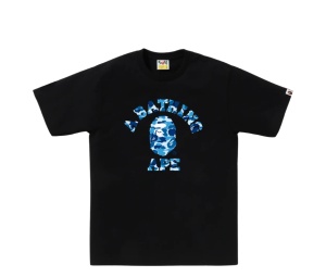Buy Bape Abc Camo College Tee Black Blue at Sasom – Authentic and Ready to Ship