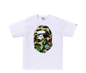 Buy Bape ABC Camo Big Ape Head Tee White Green at Sasom – Authentic and Ready to Ship