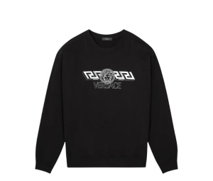 Buy Versace La Greca Sweater Black at Sasom – Authentic and Ready to Ship