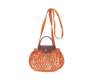 Longchamp Le Pliage Fabric Handbag Shoulder Bag Crossbody Bag Mini Women's Orange
