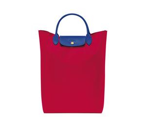Buy Longchamp Le Pliage Re-play Canvas With Leather Tote Bag Shopping Bag Handbag Regular Women's Red & Blue at Sasom – Authentic and Ready to Ship