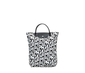 Buy Longchamp Le Pliage LGP Medium Tote Bag Black White at Sasom – Authentic and Ready to Ship
