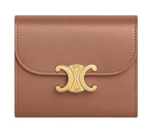 Buy Celine Triomphe Calfskin Wallet Small Size Women's Brown at Sasom – Authentic and Ready to Ship