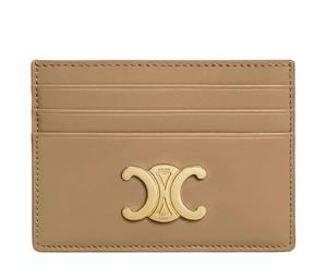 Buy Celine Triomphe Calfskin Card Holder Women's Brown at Sasom – Authentic and Ready to Ship