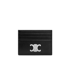 Buy Celine Card Holder Triomphe In Shiny Calfskin Black at Sasom – Authentic and Ready to Ship