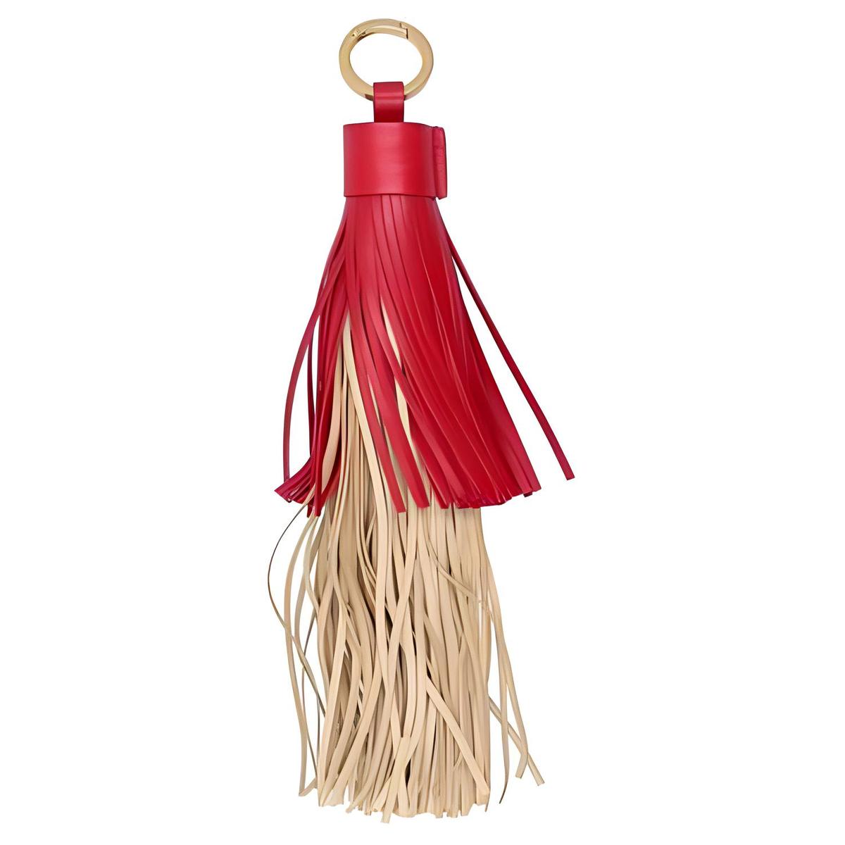 Bottega Veneta Leather Keychains Women's Red/Purple/Brown