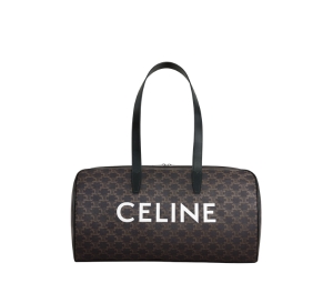 Buy Celine Duffle Bag In Triomphe Canvas With Celine Print Black at Sasom – Authentic and Ready to Ship
