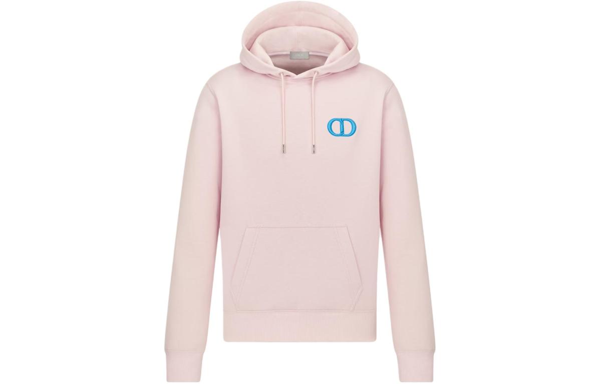 Dior Cd Icon Hoodie Blue Dior Blue White CD Icon Embroidered