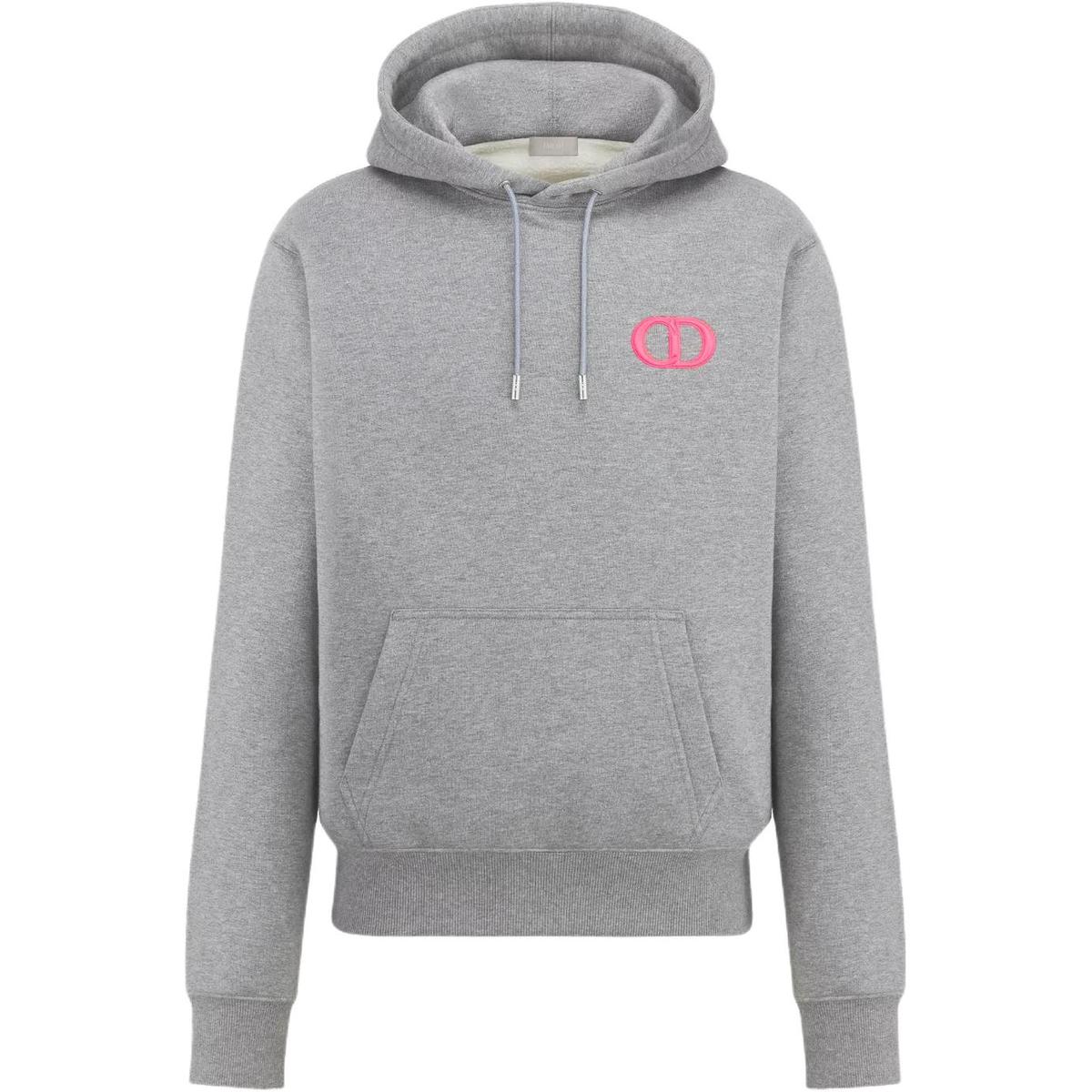SASOM | apparel Dior Logo Embroidered Drawstring Hoodie