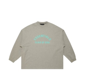 Buy Fear of God Essentials Long-Sleeve T-Shirt Dark Heather Oatmeal at Sasom – Authentic and Ready to Ship