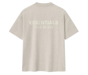 Buy Fear of God Essentials Classic Tee Heather Stone (SS25) at Sasom – Authentic and Ready to Ship