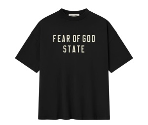 Buy Fear of God Essentials 90's Tee Jet Black at Sasom – Authentic and Ready to Ship