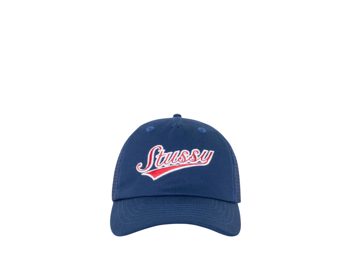 [STUSSY]★韓国人気★LOW PROFILE ATHLETIC TRUCKER SNAPBACK Stussy Low Profile Athletic Trucker Snapback Light Navy | eBay