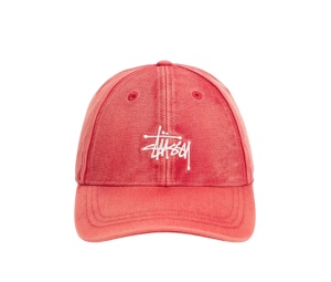 Buy Stussy Basic Stüssy Cap Washed Canvas Red at Sasom – Authentic and Ready to Ship