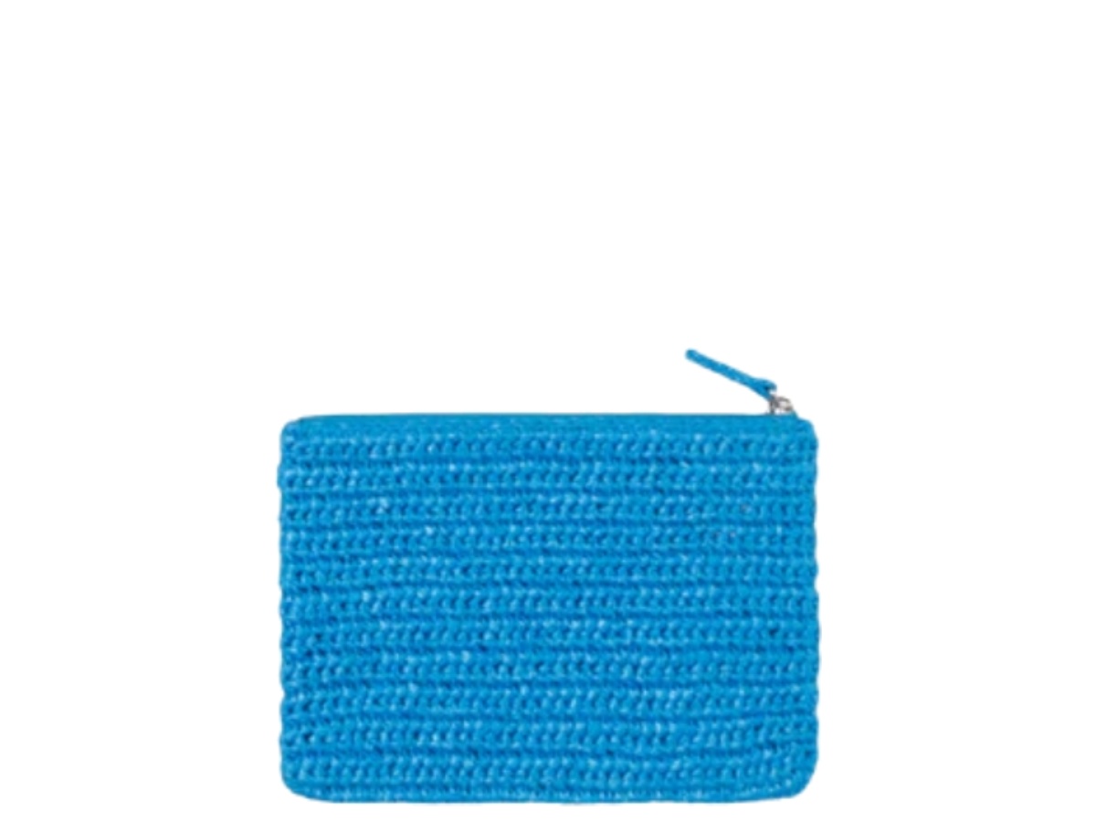 バッグ Stussy Woven Zip Pouch Blue Stussy Woven Zip Pouch Blue