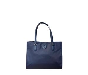Buy Tory Burch Nylon Ella Tote Navy Blue Large Bag In Nylon With Gold Hardware at Sasom – Authentic and Ready to Ship