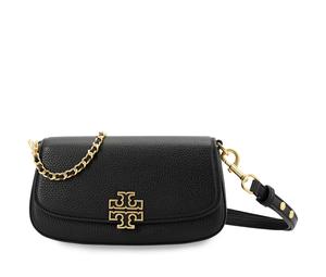 Buy TORY BURCH Britten Cow Leather Shoulder Bag One Shoulder Handbag Crossbody Bag Small Size Women's Black/Black Gold at Sasom – Authentic and Ready to Ship