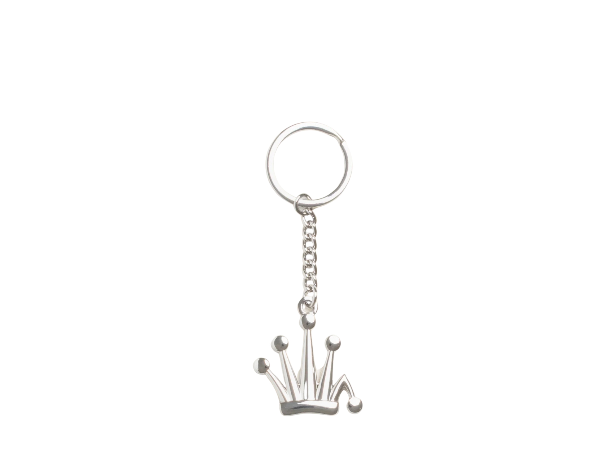 Buy Stussy Metal Bent Crown Keychain Silver at Sasom – Authentic and Ready to Ship