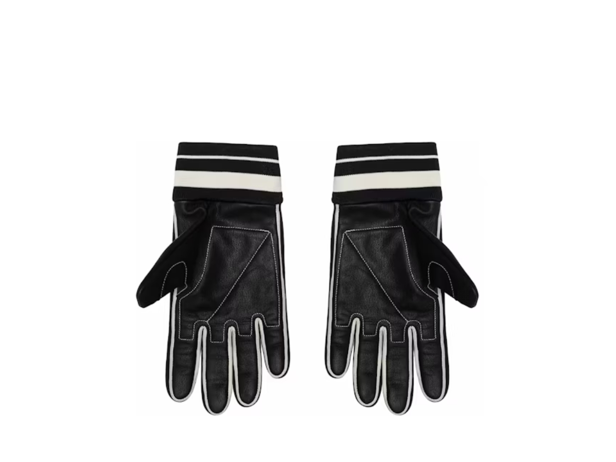 ช้อป Stussy Leather Bike Gloves Black Whiteของแท้ที่ SASOM