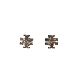 Buy Tory Burch Small Logo Stud Earrings Silver at Sasom – Authentic and Ready to Ship