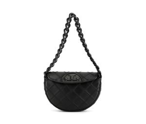 Buy TORY BURCH Mini Fleming Soft Crescent Bag Black at Sasom – Authentic and Ready to Ship
