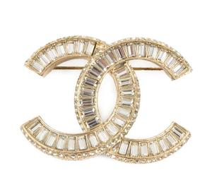Buy Chanel 2015 Cc Crystal-embellished Brooch at Sasom – Authentic and Ready to Ship