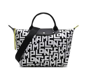 Buy Longchamp Le Pliage Polyamide Canvas Fabric Canvas Bag Shoulder Bag Crossbody Bag Handbag Women's Black White at Sasom – Authentic and Ready to Ship