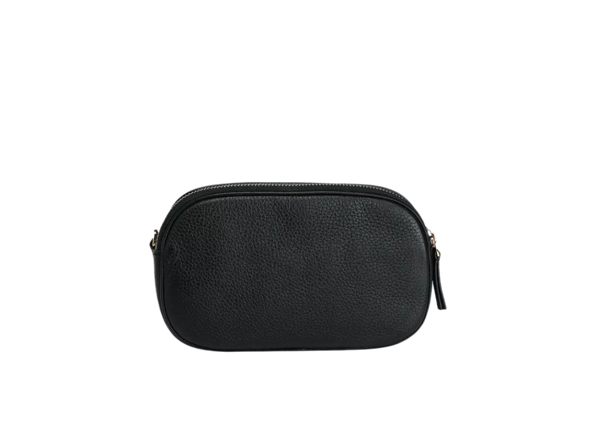 Tory Burch Britten Camera Bag In Black Leather With Gold