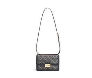 Buy TORY BURCH T Monogram Jacquard Fabric With Leather Crossbody Bag Shoulder Bag Small Size Unisex Gray & Blue at Sasom – Authentic and Ready to Ship