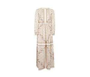 Buy TORY BURCH Knot-print Silk Maxi Dress at Sasom – Authentic and Ready to Ship