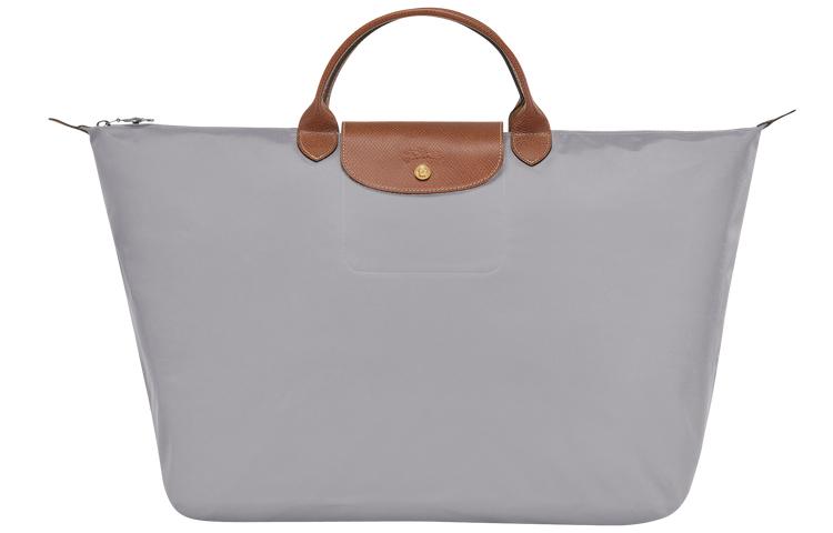 Longchamp Le Pliage Canvas Travel Bag Shoulder Bag Large Size Unisex Gray