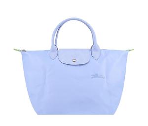 Buy Longchamp Le Pliage Green Cow Leather Trim Dumpling Bag Handbag Travel Bag Large Size Women's Blue at Sasom – Authentic and Ready to Ship