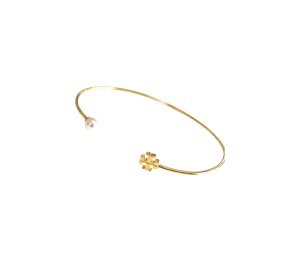 Buy Tory Burch Kira Pearl Cuff Bracelet Gold at Sasom – Authentic and Ready to Ship
