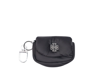Buy Tory Burch Puffy Card Case In Black Nylon With Silver Hardware at Sasom – Authentic and Ready to Ship