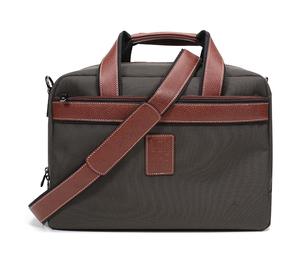 Buy Longchamp Boxford Fabric Laptop Bag Briefcase Combo Handbag Shoulder Bag Men's Army Green & Brown Multicolor at Sasom – Authentic and Ready to Ship