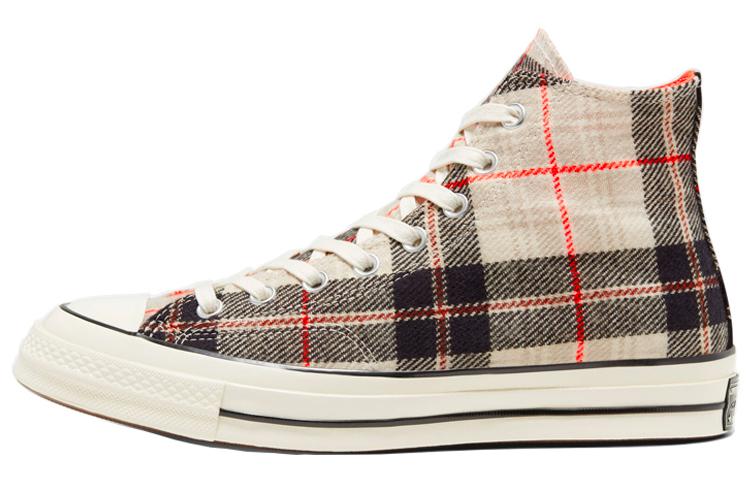 SASOM shoes Converse Plaid Chuck 1970s 'Creamwhite Gray' Check