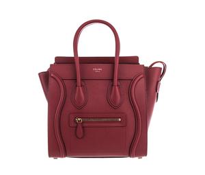 Buy Celine Luggage Leather Smile Bag Shopping Bag Crossbody Bag Shoulder Bag Handbag Women's Red at Sasom – Authentic and Ready to Ship