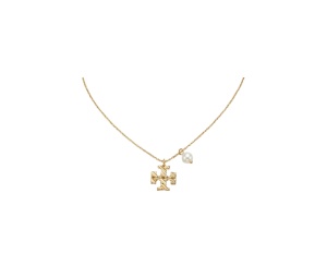 Buy Tory Burch Textured Rope Pearl Pendant Necklace Gold at Sasom – Authentic and Ready to Ship