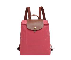Buy Longchamp Le Pliage Nylon With Leather Backpack Medium Size Women's Pink at Sasom – Authentic and Ready to Ship